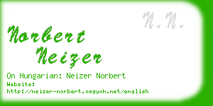 norbert neizer business card